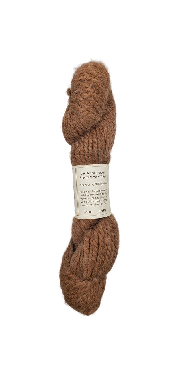 Luxurious Brown Alpaca Blend Yarn – Soft, Warm, & Beautifully Crafted (SKU 230)