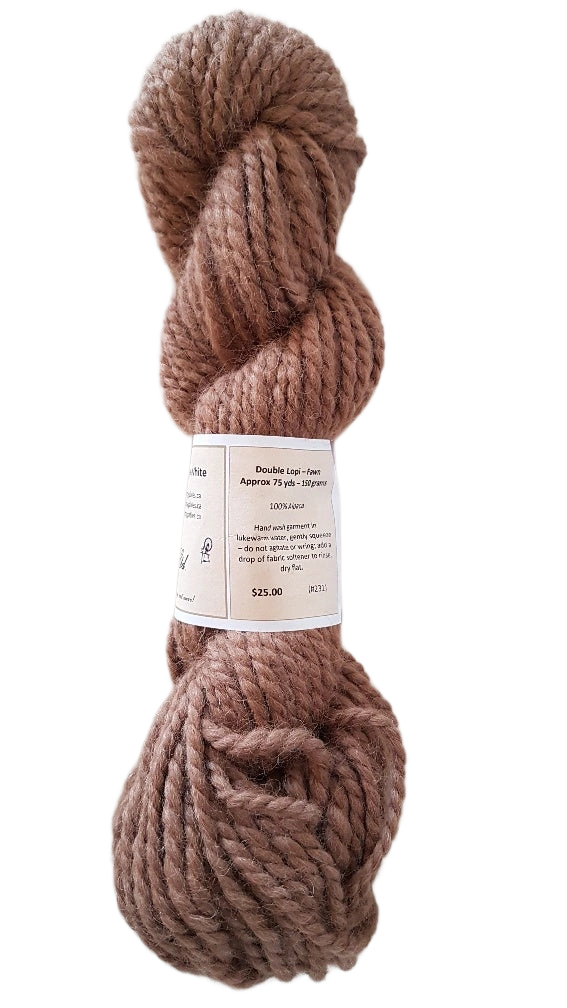Cozy Creamy Alpaca: Luxurious Beige Double Lopi Yarn, Super Soft, SKU 231.