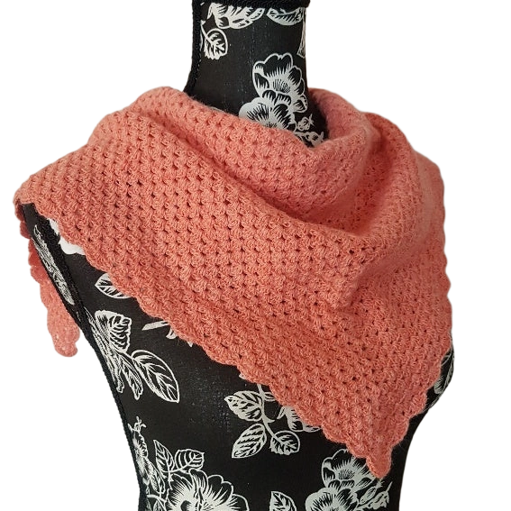 Cozy Salmon Alpaca Shawl – Wrap Yourself in Warmth